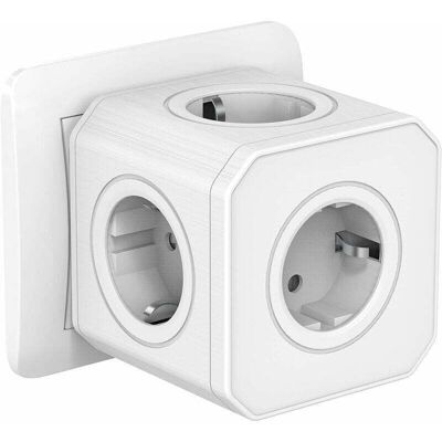 OEM Multiprise Murale Cube 5 En 1 Avec Protection Contre Les Surcharges¶surtenseurs,multiprise Cube 4000w/16a Avec Porte De Sécurité,multiprise Electrique Portable Pour Bureau Voyage-blanc-crezuo - Publicité OEM Multiprise Murale Cube 5 En 1 Avec Protection Contre Les Surcharges¶surtenseurs,multiprise Cube 4000w/16a Avec Porte De Sécurité,multiprise Electrique Portable Pour Bureau Voyage-blanc-crezuo - Publicité