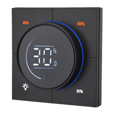 OEM Interrupteur Mural À Variateur À Bouton Zigbee 3.0 Pour Panneau Pc (noir) - Publicité OEM Interrupteur Mural À Variateur À Bouton Zigbee 3.0 Pour Panneau Pc (noir) - Publicité