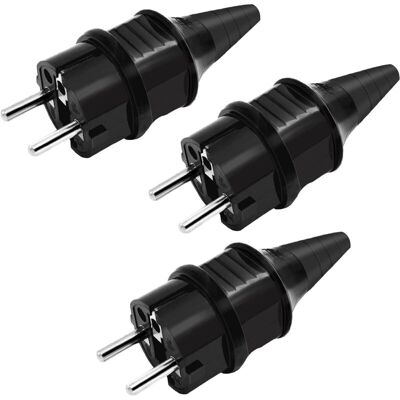 MOXIE Prise Electrique Male, Fiche Electrique, Prise Male, Prise 250v (16 A), Éclaboussures Preuve Et Durable Peut Être Utilisée Pour Câble 6-16 Mm Mise À La Terre Contact Fiche De Sebs, Ip44, Lot De 3 - Publicité MOXIE Prise Electrique Male, Fiche Electrique, Prise Male, Prise 250v (16 A), Éclaboussures Preuve Et Durable Peut Être Utilisée Pour Câble 6-16 Mm Mise À La Terre Contact Fiche De Sebs, Ip44, Lot De 3 - Publicité