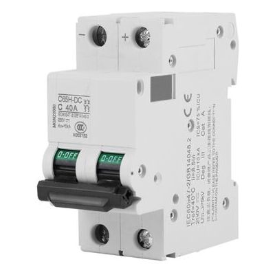 ABYSSE Disjoncteur Miniature Basse Tension Cc 2p 250v Pour Système De Panneaux Solaires Raccordé Au Réseau (40a) - Publicité ABYSSE Disjoncteur Miniature Basse Tension Cc 2p 250v Pour Système De Panneaux Solaires Raccordé Au Réseau (40a) - Publicité