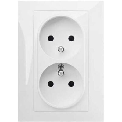 OEM Prise Santra 2x2p+z Monolithe Avec Cadre, Encastrée, Blanche 4135-00 - Publicité OEM Prise Santra 2x2p+z Monolithe Avec Cadre, Encastrée, Blanche 4135-00 - Publicité