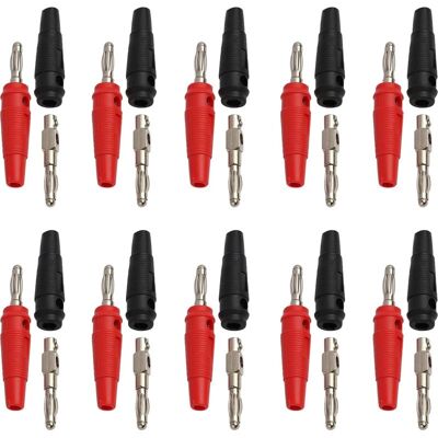 Vision Lot De 20 Fiches Bananes De 4 Mm, Fiches Audio Bananes 600 V 20 A, Connecteurs De Haut-parleurs, Adaptateurs De Câbles D'Amplificateurs, Tests Diy (rouge Et Noir) - Publicité Vision Lot De 20 Fiches Bananes De 4 Mm, Fiches Audio Bananes 600 V 20 A, Connecteurs De Haut-parleurs, Adaptateurs De Câbles D'Amplificateurs, Tests Diy (rouge Et Noir) - Publicité