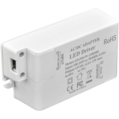 MOXIE Driver Led 6w Maximum 100 240v Transformateur 12v Tension Constante Driver Transformateur Led 0.5a Convertisseur Convertisseur Avec Transformateurs Basse Tension - Publicité MOXIE Driver Led 6w Maximum 100 240v Transformateur 12v Tension Constante Driver Transformateur Led 0.5a Convertisseur Convertisseur Avec Transformateurs Basse Tension - Publicité