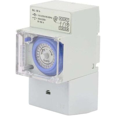 OEM Horloge Modulaire, 110-230v Sul181h Interrupteur À Minuterie, Horloge Modulaire Pour Chauffe Eau, Minuterie Mécanique Étanche Programmable 24h, Pour Éclairage Équipement Électrique De Domestique-crezu - Publicité OEM Horloge Modulaire, 110-230v Sul181h Interrupteur À Minuterie, Horloge Modulaire Pour Chauffe Eau, Minuterie Mécanique Étanche Programmable 24h, Pour Éclairage Équipement Électrique De Domestique-crezu - Publicité
