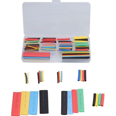 WEYTOLL Kit De Tubes Thermorétractables En Polyoléfine, Assortiment De Manchons D'Isolation Pour Fil Électrique, 164 Pièces - Publicité WEYTOLL Kit De Tubes Thermorétractables En Polyoléfine, Assortiment De Manchons D'Isolation Pour Fil Électrique, 164 Pièces - Publicité