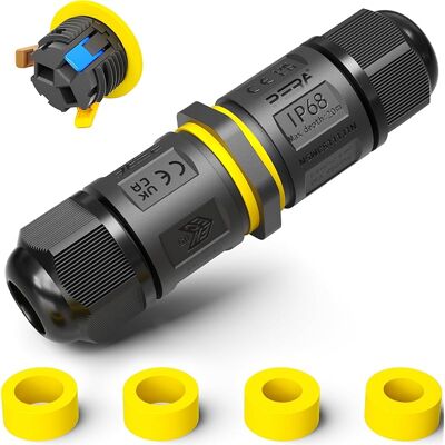 SANS MARQUE ® Connecteurs De Câbles Étanches Ip68 - Boîte De Jonction 3 Fils - Raccord Extérieur Étanche Pour Jardin - Dérivation De Câble Ø4-12mm - Boîtier Électrique Extérieur Étanche Et Sécurisé - Publicité SANS MARQUE ® Connecteurs De Câbles Étanches Ip68 - Boîte De Jonction 3 Fils - Raccord Extérieur Étanche Pour Jardin - Dérivation De Câble Ø4-12mm - Boîtier Électrique Extérieur Étanche Et Sécurisé - Publicité