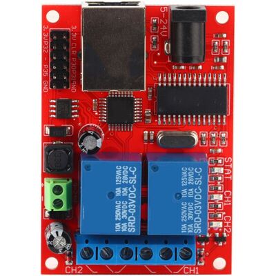 MOXIE Module De Contrôleur Lan Ethernet, Commutateur De Retard De Carte Relais À 2 Voies De Haute Qualité Dc5v-24v - Publicité MOXIE Module De Contrôleur Lan Ethernet, Commutateur De Retard De Carte Relais À 2 Voies De Haute Qualité Dc5v-24v - Publicité