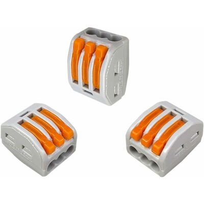 MOXIE 30 Pièces Levier-écrou Fil Connecteurs, 3 Ports Conducteur Compact Fils Connecteurs, Compact Connecteur Ressort Bornier - Publicité MOXIE 30 Pièces Levier-écrou Fil Connecteurs, 3 Ports Conducteur Compact Fils Connecteurs, Compact Connecteur Ressort Bornier - Publicité