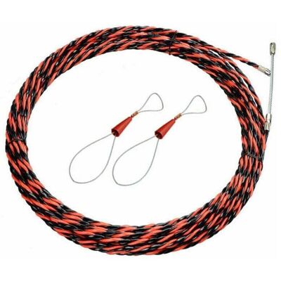 Scotch Tire-fil Électrique 50m – Polyester 3 Torsions – Diamètre 6mm – Haute Résistance À La Traction Et À La Température – Tête De Guidage À Ressort - Publicité Scotch Tire-fil Électrique 50m – Polyester 3 Torsions – Diamètre 6mm – Haute Résistance À La Traction Et À La Température – Tête De Guidage À Ressort - Publicité