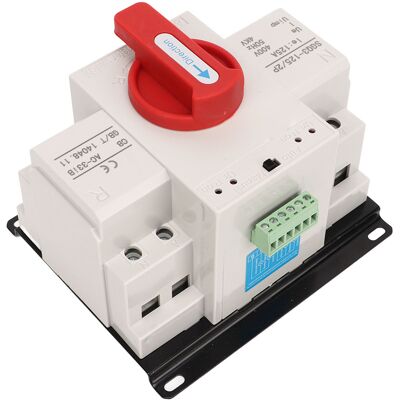 LBVIE Commutateur De Transfert Automatique Double Alimentation Avec Poignée Rouge, 125 A, Pour Générateur Industriel 400 V - Publicité LBVIE Commutateur De Transfert Automatique Double Alimentation Avec Poignée Rouge, 125 A, Pour Générateur Industriel 400 V - Publicité