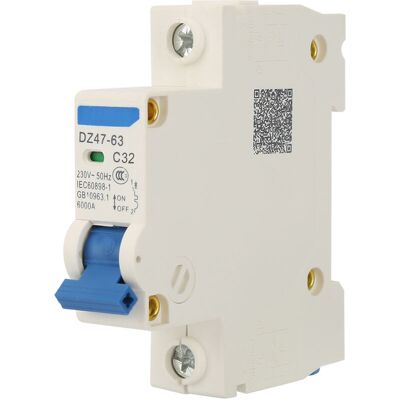 OEM Jeffergarden Disjoncteur Miniature 230vac Dz47-63, 1 Ple, Interrupteur De Coupure (32a)-dou - Publicité OEM Jeffergarden Disjoncteur Miniature 230vac Dz47-63, 1 Ple, Interrupteur De Coupure (32a)-dou - Publicité