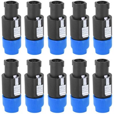 OEM Connecteur De Haut-parleur Audio 10pcs C Nl4fc Connecteur De Câble De Bougie Speakon (bleu) Étanche À 4 Broches (bleu)-crezuo - Publicité OEM Connecteur De Haut-parleur Audio 10pcs C Nl4fc Connecteur De Câble De Bougie Speakon (bleu) Étanche À 4 Broches (bleu)-crezuo - Publicité