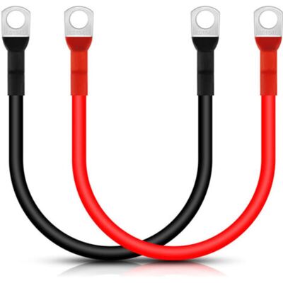 ABYSSE 2 Pièces 30cm Câble De Batterie 16mm², Rouge Et Noir Câbles D'Onduleur De Batterie 5awg Avec Cosses À Anneau Fil De Cuivre Pour Motos, Voiture Diesel, Marine, Solaires, Camping Cars, - Publicité ABYSSE 2 Pièces 30cm Câble De Batterie 16mm², Rouge Et Noir Câbles D'Onduleur De Batterie 5awg Avec Cosses À Anneau Fil De Cuivre Pour Motos, Voiture Diesel, Marine, Solaires, Camping Cars, - Publicité