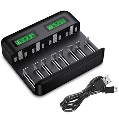OEM Chargeur De Piles Universel Lcd, Chargeur Universel Pour Aa/lr6, Aaa/lr3, C/r14, D/r20 Ni-mh Piles Rechargeables Avec Entrée Type C Micro Usb, Chargeur 9008 Avec Technologie Détection De Piles - Publicité OEM Chargeur De Piles Universel Lcd, Chargeur Universel Pour Aa/lr6, Aaa/lr3, C/r14, D/r20 Ni-mh Piles Rechargeables Avec Entrée Type C Micro Usb, Chargeur 9008 Avec Technologie Détection De Piles - Publicité