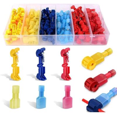 Oem – Kit De 120 Connecteurs T-tap – 60 Bornes T-tap Et 60 Connecteurs Mâles – Section De Fil 0.5-4 Mm² – Courant Max 15a - 40pcs - Publicité Oem – Kit De 120 Connecteurs T-tap – 60 Bornes T-tap Et 60 Connecteurs Mâles – Section De Fil 0.5-4 Mm² – Courant Max 15a - 40pcs - Publicité