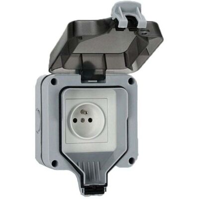 OEM Ip66 Extrieur Tanche Aux Claboussures Botier Enfichable Simple Range Tanche La Pluie Prise Extrieure Tanche, Un Trou-crezuo - Publicité OEM Ip66 Extrieur Tanche Aux Claboussures Botier Enfichable Simple Range Tanche La Pluie Prise Extrieure Tanche, Un Trou-crezuo - Publicité
