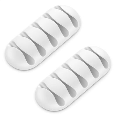 MOXIE 2x Supports De Câbles Clips De Câbles Chacun Pour 5 Câbles Gestion Des Câbles Organisateur Pour La Maison Bureau Bande Adhésive Robuste Blanc - Publicité MOXIE 2x Supports De Câbles Clips De Câbles Chacun Pour 5 Câbles Gestion Des Câbles Organisateur Pour La Maison Bureau Bande Adhésive Robuste Blanc - Publicité