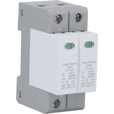 LBVIE Parafoudre Photovoltaïque 10 Ka À 20 Ka, 2 Pôles, Montage Sur Rail 36 Mm, Protection Contre Les Surtensions, 1000 V - Publicité LBVIE Parafoudre Photovoltaïque 10 Ka À 20 Ka, 2 Pôles, Montage Sur Rail 36 Mm, Protection Contre Les Surtensions, 1000 V - Publicité