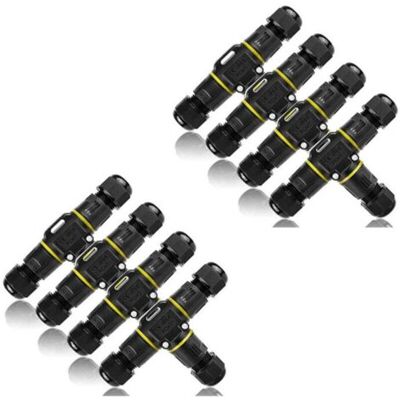 ABYSSE Connecteur Étanche En T, 8 Connecteurs De Câble Étanches Ip68, Boîte De Jonction 3 Voies, Pour Câbles De 3 À 12 Mm De Diamètre, Ouylaf - Publicité ABYSSE Connecteur Étanche En T, 8 Connecteurs De Câble Étanches Ip68, Boîte De Jonction 3 Voies, Pour Câbles De 3 À 12 Mm De Diamètre, Ouylaf - Publicité