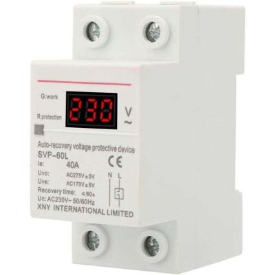 OEM Stabilisateur De Tension, Parasurtenseur 230 V 40 A, Régulateur De Tension, Dispositif De Protection Sur Rail Din-crezuo - Publicité OEM Stabilisateur De Tension, Parasurtenseur 230 V 40 A, Régulateur De Tension, Dispositif De Protection Sur Rail Din-crezuo - Publicité