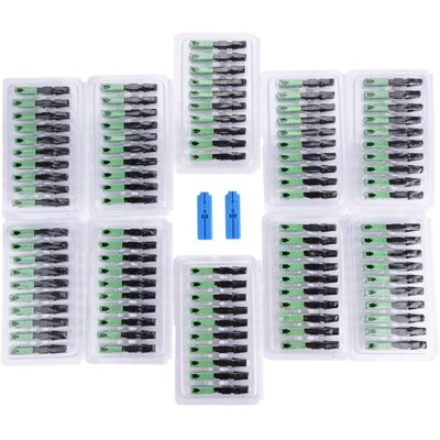 MOXIE Sjlerst 100 Pcs Fibre Optique Connecteur Rapide, Sc/apc Embarqué Fibre Optique Rapide Connecteur Rapide Adaptateur De Connexion Avec Fibre Optique Longueur Capteur Pour Ftth - Publicité MOXIE Sjlerst 100 Pcs Fibre Optique Connecteur Rapide, Sc/apc Embarqué Fibre Optique Rapide Connecteur Rapide Adaptateur De Connexion Avec Fibre Optique Longueur Capteur Pour Ftth - Publicité