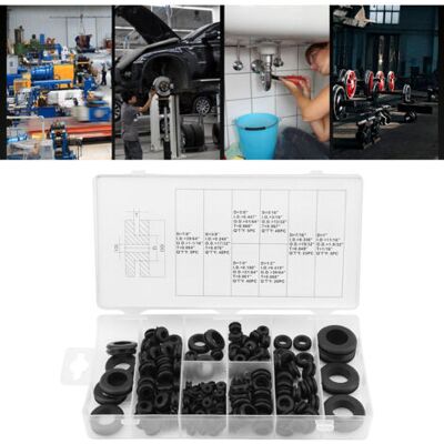 ABYSSE Assortiment De 180 Joints D'Étanchéité En Plastique Souple Pour Fil Électrique - Publicité ABYSSE Assortiment De 180 Joints D'Étanchéité En Plastique Souple Pour Fil Électrique - Publicité