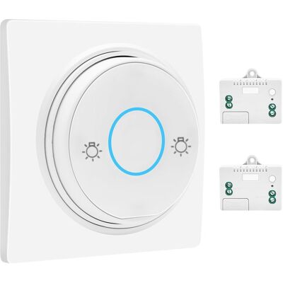 OEM Lot D'Interrupteurs Sans Fil Étanches Rf - Sans Pile - Avec Récepteurs - Intérieur Et Extérieur (1 Interrupteur + 2 Récepteurs) - Publicité OEM Lot D'Interrupteurs Sans Fil Étanches Rf - Sans Pile - Avec Récepteurs - Intérieur Et Extérieur (1 Interrupteur + 2 Récepteurs) - Publicité