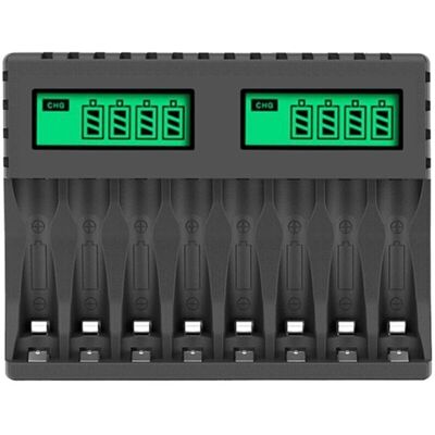 OEM Chargeur De Batterie Écran Lcd Chargeurs Intelligents Intelligents À 8 Emplacements Pour Piles Rechargeables Aa/aaa Nicd Nimh Chargeur Aa Aaa, - Publicité OEM Chargeur De Batterie Écran Lcd Chargeurs Intelligents Intelligents À 8 Emplacements Pour Piles Rechargeables Aa/aaa Nicd Nimh Chargeur Aa Aaa, - Publicité