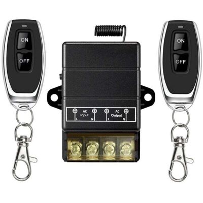 OEM Commutateur De Relais Sans Fil. Commutateur Rf Sans Fil De Relais De 328 Pieds 220v/230v/240v/40a Pour Appareils Ménagers. Pompes. Plafonniers Et Équipements (commutateur À Distance Noir) - Publicité OEM Commutateur De Relais Sans Fil. Commutateur Rf Sans Fil De Relais De 328 Pieds 220v/230v/240v/40a Pour Appareils Ménagers. Pompes. Plafonniers Et Équipements (commutateur À Distance Noir) - Publicité