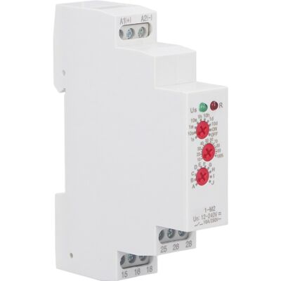 WEYTOLL Relais Temporisé Multifonctionnel, Interrupteur De Minuterie De Retard Sur Rail Din Normalement Ouvert Ac Dc 12-240v - Publicité WEYTOLL Relais Temporisé Multifonctionnel, Interrupteur De Minuterie De Retard Sur Rail Din Normalement Ouvert Ac Dc 12-240v - Publicité
