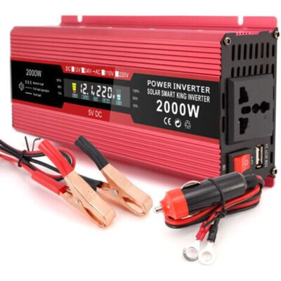 OEM 1200w 12v À 220v Onde Sinusoïdale Modifiée Convertisseur Dc À Ac Avec Affichlcd 1 Prise Ac 1 Port Usb, Pour Ordinateur Portable,1200w-12v - Publicité OEM 1200w 12v À 220v Onde Sinusoïdale Modifiée Convertisseur Dc À Ac Avec Affichlcd 1 Prise Ac 1 Port Usb, Pour Ordinateur Portable,1200w-12v - Publicité