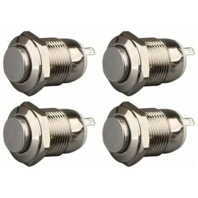 Scotch 4pcs 12mm 3a 12v/24v/125v/250v Ac Autobloquant Interrupteur Bouton Poussoir Étanche En Acier Inoxydable On Off Bouton-poussoir Interrupteur(tête Haute) - Publicité Scotch 4pcs 12mm 3a 12v/24v/125v/250v Ac Autobloquant Interrupteur Bouton Poussoir Étanche En Acier Inoxydable On Off Bouton-poussoir Interrupteur(tête Haute) - Publicité