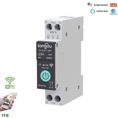 OEM Interrupteur Intelligent Wi-fi 20 A Pour Alexa, Google Assistant, Télécommande App, Disjoncteur Wi-fi Avec Mesure, Commande Vocale Et Minuterie - Publicité OEM Interrupteur Intelligent Wi-fi 20 A Pour Alexa, Google Assistant, Télécommande App, Disjoncteur Wi-fi Avec Mesure, Commande Vocale Et Minuterie - Publicité