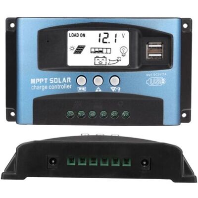 ABYSSE Contrôleur De Charge Solaire Mppt 50a Double Écran Lcd Usb 12v 24v - Publicité ABYSSE Contrôleur De Charge Solaire Mppt 50a Double Écran Lcd Usb 12v 24v - Publicité