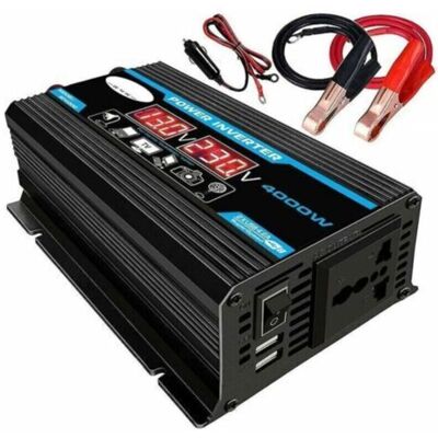 OEM 4000w 12v 220v Led Ac Car Inverter Chargeur Adaptateur Convertisseur Double Usb Transformateur Correction Onde Sinusoïdale - Publicité OEM 4000w 12v 220v Led Ac Car Inverter Chargeur Adaptateur Convertisseur Double Usb Transformateur Correction Onde Sinusoïdale - Publicité