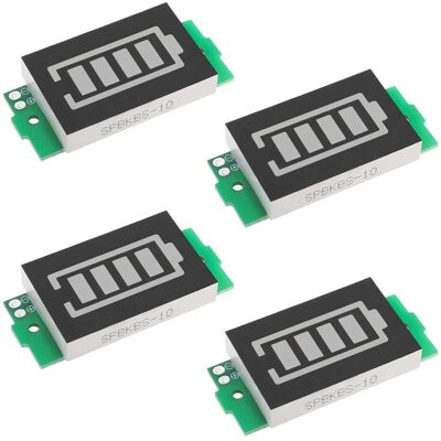 Apex 4 Pièces Module Indicateur De Capacité De Batterie 3-34v Module Indicateur De Charge De Batterie 5ma Compatible Avec 1s 2s 3s 4s 5s 6s 7s 8s - Publicité Apex 4 Pièces Module Indicateur De Capacité De Batterie 3-34v Module Indicateur De Charge De Batterie 5ma Compatible Avec 1s 2s 3s 4s 5s 6s 7s 8s - Publicité