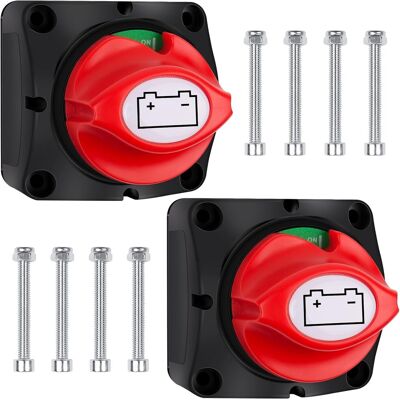 Apex Lot De 2 Interrupteurs De Batterie 12 V 24 V 48 V Interrupteur Principal Bolatus Pour Connexions M10 200 A Pour Bateau, Yacht, Caravane - Publicité Apex Lot De 2 Interrupteurs De Batterie 12 V 24 V 48 V Interrupteur Principal Bolatus Pour Connexions M10 200 A Pour Bateau, Yacht, Caravane - Publicité