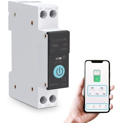 OEM Disjoncteur Sur Rail Din Commutateur Wifi Intelligent Télécommande Pour Téléphone Portable Sans Fil 3 Modes De Synchronisation Fonction Pour Appareils Ménagers Convient Pour La Maison(16a) - Publicité OEM Disjoncteur Sur Rail Din Commutateur Wifi Intelligent Télécommande Pour Téléphone Portable Sans Fil 3 Modes De Synchronisation Fonction Pour Appareils Ménagers Convient Pour La Maison(16a) - Publicité