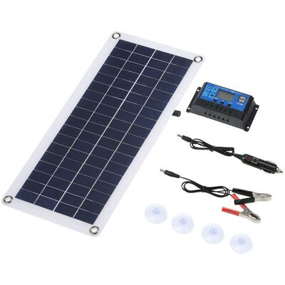 SANS MARQUE Panneau Solaire Dc 5v/18v Double Sortie 20w Avec 2 Ports Usb Et Charge De Voiture Résistance À L'Eau Ip65 Contrôleur De Charge Solaire 12v/24v Régulateur Intelligent Pwm (panneau Solaire Et - Publicité SANS MARQUE Panneau Solaire Dc 5v/18v Double Sortie 20w Avec 2 Ports Usb Et Charge De Voiture Résistance À L'Eau Ip65 Contrôleur De Charge Solaire 12v/24v Régulateur Intelligent Pwm (panneau Solaire Et - Publicité