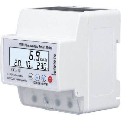 MOXIE Compteur Intelligent Photovoltaïque Wifi 110 V/220 V 1-100 A Avec Minuterie Et Disjoncteur Pour Moniteur D'Énergie Solaire Bidirectionnel Tuya 1ph 4p - Publicité MOXIE Compteur Intelligent Photovoltaïque Wifi 110 V/220 V 1-100 A Avec Minuterie Et Disjoncteur Pour Moniteur D'Énergie Solaire Bidirectionnel Tuya 1ph 4p - Publicité