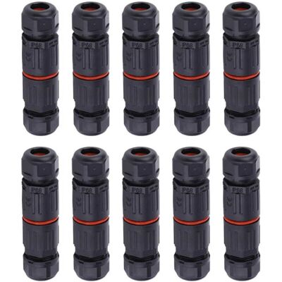 OEM Whpps 10 Pièces Ip68 Étanche Connecteur Droit Boîte De Jonction Fil Électrique Câble 3 Broches Connecteur Extérieur Prise Prise Bornier - Publicité OEM Whpps 10 Pièces Ip68 Étanche Connecteur Droit Boîte De Jonction Fil Électrique Câble 3 Broches Connecteur Extérieur Prise Prise Bornier - Publicité