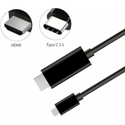SANS MARQUE Hizek Usb Type C Vers Hdmi Cable Adaptateur - Publicité SANS MARQUE Hizek Usb Type C Vers Hdmi Cable Adaptateur - Publicité