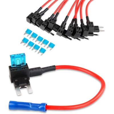 OEM Porte-fusibles, Adaptateur Tap Pour Fusibles À Circuit Supplémentaire, Mini Atm Apm, Porte-fusibles À Lame, Paquet De 10 - Publicité OEM Porte-fusibles, Adaptateur Tap Pour Fusibles À Circuit Supplémentaire, Mini Atm Apm, Porte-fusibles À Lame, Paquet De 10 - Publicité