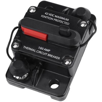 OEM Disjoncteur En Ligne Pour Autoradio Dc12v-42v À Réarmement Manuel (100 A) - Publicité OEM Disjoncteur En Ligne Pour Autoradio Dc12v-42v À Réarmement Manuel (100 A) - Publicité