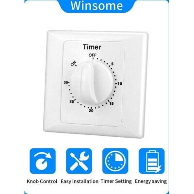 OEM Interrupteur Minuterie Électronique 220v Compte À Rebours 30min Installation Ouverte Commande Simple Protection Ignifuge Switch 30min-dou - Publicité OEM Interrupteur Minuterie Électronique 220v Compte À Rebours 30min Installation Ouverte Commande Simple Protection Ignifuge Switch 30min-dou - Publicité