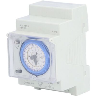OEM Interrupteur Mécanique À Minuterie 24h Avec Réserve D'Alimentation Pour Rail Din Sul 181d 110-230v - Publicité OEM Interrupteur Mécanique À Minuterie 24h Avec Réserve D'Alimentation Pour Rail Din Sul 181d 110-230v - Publicité