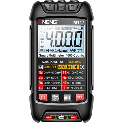 OEM Multimètre Numérique Intelligent M117, 4000 Comptes, Mesure Tension Courant Ac/dc, Multifonctionnel Professionnel - Publicité OEM Multimètre Numérique Intelligent M117, 4000 Comptes, Mesure Tension Courant Ac/dc, Multifonctionnel Professionnel - Publicité