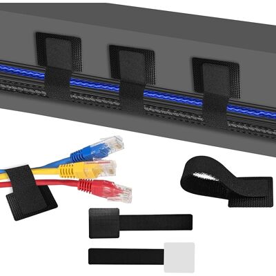 SANS MARQUE Lot De 20 Gestion Des Câbles De Bureau, Attaches Réutilisables Auto Agrippant, Organiseur De Cordons Ultra Longues Pour Pc, Tv, Ordinateur Portable (20) - Publicité SANS MARQUE Lot De 20 Gestion Des Câbles De Bureau, Attaches Réutilisables Auto Agrippant, Organiseur De Cordons Ultra Longues Pour Pc, Tv, Ordinateur Portable (20) - Publicité