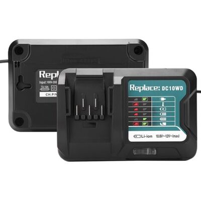 ABYSSE 1 Pc Chargeur De Rechange Pour Batterie Chargeur Rapide Avec Écran Led 10,8 V 12 V Dc10wd Dc10sb Dc10wc Bl1015 (prise Européenne) - Publicité ABYSSE 1 Pc Chargeur De Rechange Pour Batterie Chargeur Rapide Avec Écran Led 10,8 V 12 V Dc10wd Dc10sb Dc10wc Bl1015 (prise Européenne) - Publicité
