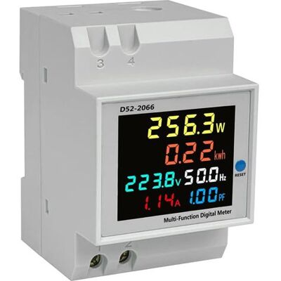 ABYSSE Appareil De Mesure Multifonction Sur Rail Din D52-2066, Écran Lcd Couleur, Mesure De Tension, De Puissance Active, De Fréquence Et D'Énergie Électrique (ac40-300v) - Publicité ABYSSE Appareil De Mesure Multifonction Sur Rail Din D52-2066, Écran Lcd Couleur, Mesure De Tension, De Puissance Active, De Fréquence Et D'Énergie Électrique (ac40-300v) - Publicité